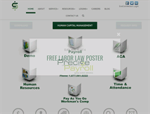 Tablet Screenshot of precisepayroll.com
